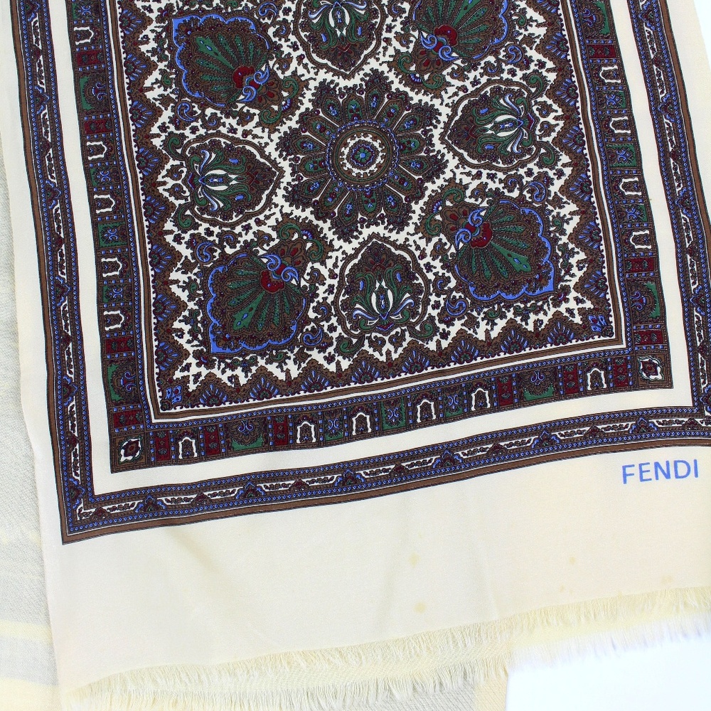 Fendi Multicolor Patterned Scarf